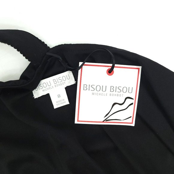 Bisou Bisou Michele Bohbot Cocktail Party Dress Womens Size 8 Halter Top - Picture 11 of 13